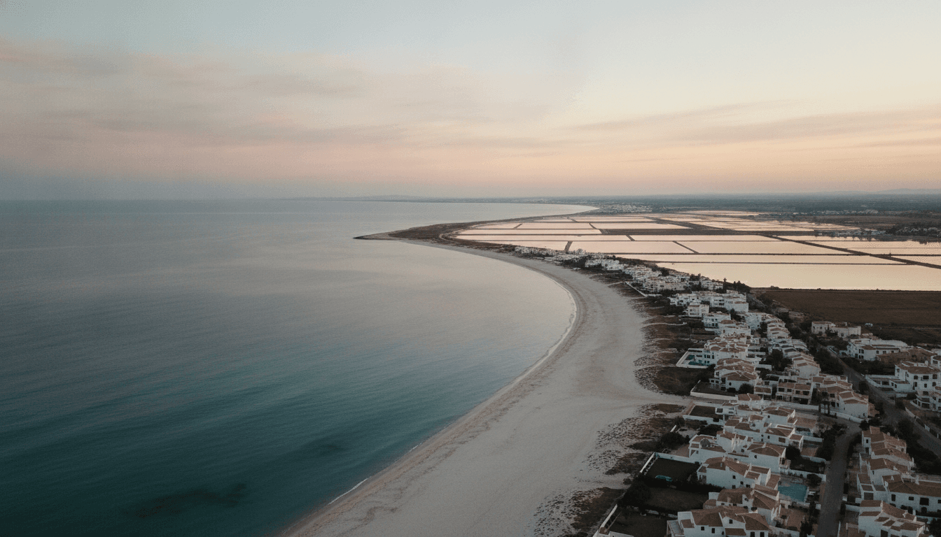 Casas blancas frente al mar en la Costa Blanca